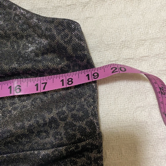 Grey Silver Cami Tank Top Size XXL Sparkly Cheetah Print Wild Fable - Picture 3 of 6